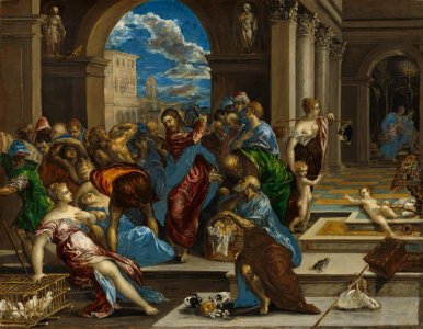 Christ Cleansing the Temple by El Greco - Q63117265. Free illustration for personal and commercial use.