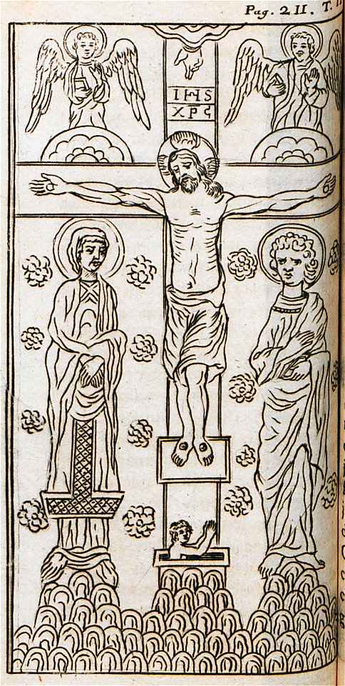 Christ Crucified from the Church of Panagia stin Petra, which was built on the site of the temple of Artemis Agrotera by - Spon Jacob - 1678