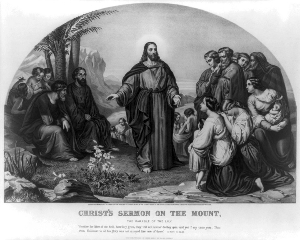 Christs Sermon On The Mount The Parable Of The Lily Lccn90715956 Free Stock Illustrations 2527