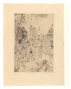 Christ Mocked, print by James Ensor, 1886, Prints Department, Royal Library of Belgium, S. II 53368