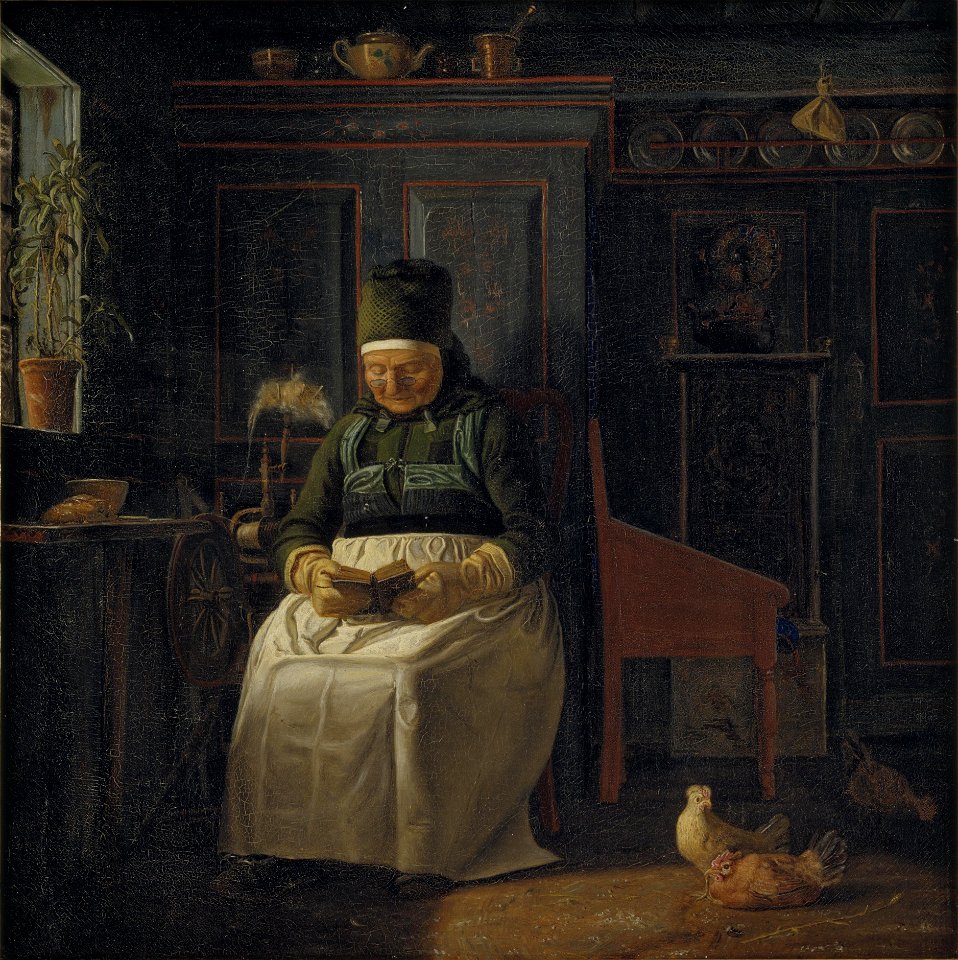 Christen Dalsgaard - Christmas Morning in a Farmhouse - KMS540 - Statens Museum for Kunst