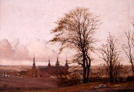Christen Købke - Autumn Landscape. Frederiksborg Castle in the Middle Distance - Google Art Project