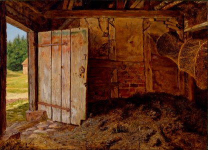 Christen Dalsgaard - Outhouse interior - Google Art Project