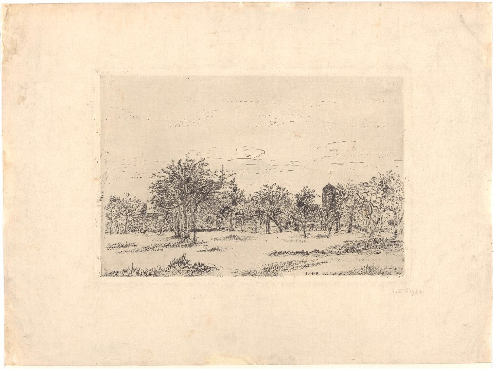 Christ Orchard, print by James Ensor, 1886, Prints Department, Royal Library of Belgium, S. II 63753