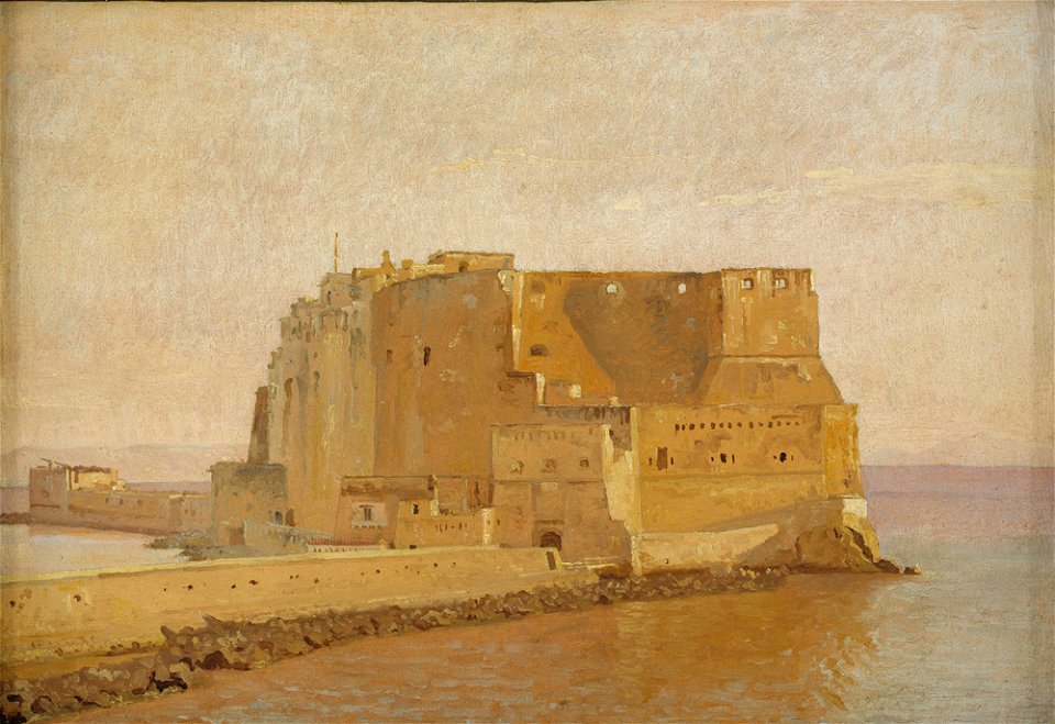 Christen Købke - Castel dell'Ovo in Naples - KMS3467 - Statens Museum for Kunst