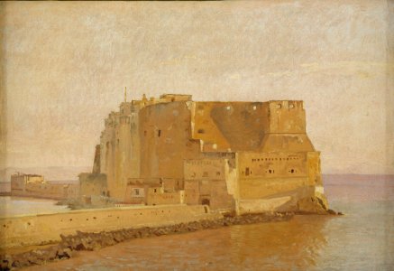 Christen Købke - Castel dell'Ovo in Naples - KMS3467 - Statens Museum for Kunst