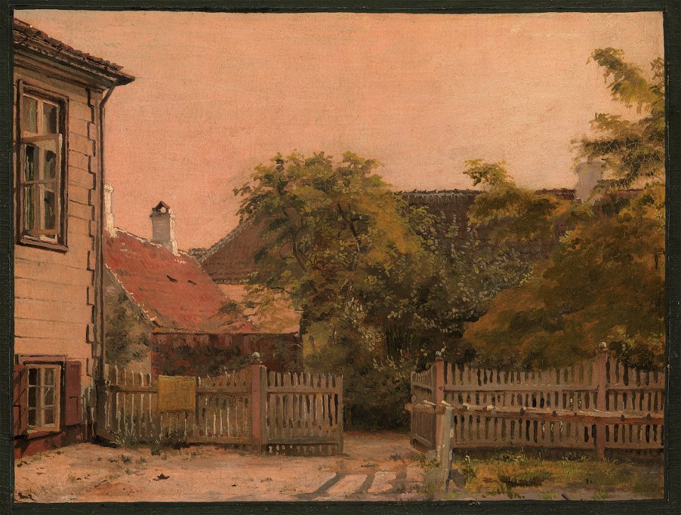 Christen Købke - A Corner of the Artist´s Father's House - KMS3612 - Statens Museum for Kunst