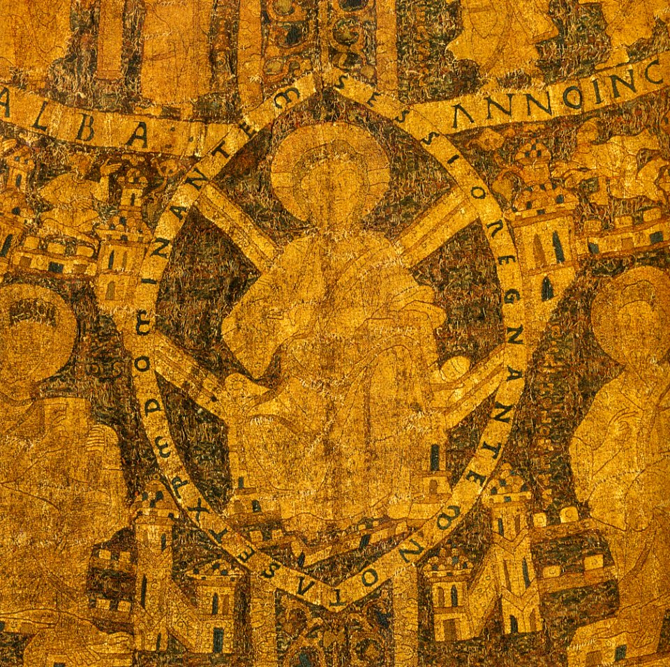 Christ on the coronation pall-2
