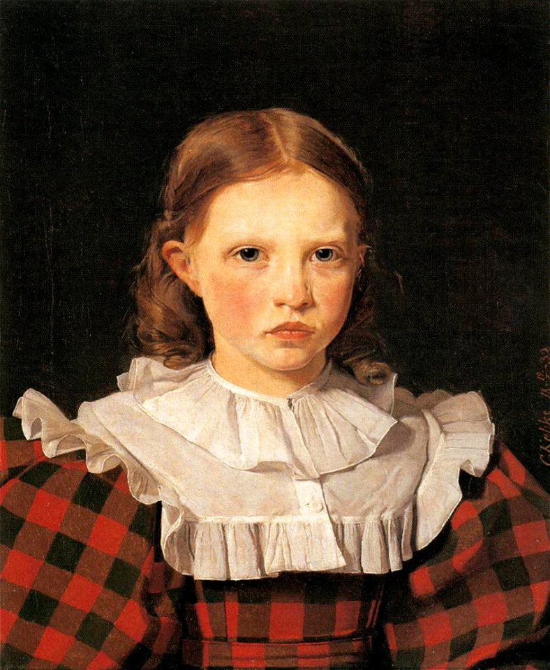 Christen Købke - Portrait of Adolphine Købke, Sister of the Artist - WGA12226
