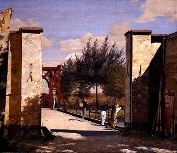 Christen Købke - The North Gate of the Citadel - Google Art Project