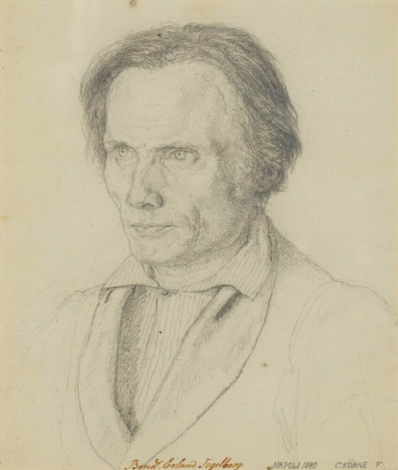 Christen Købke - The Sculptor Bengt Erland Fogelberg - NMGrh 2208 - Nationalmuseum