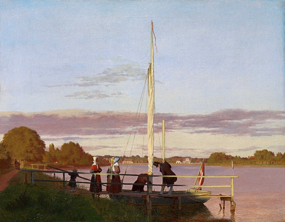 Christen Købke - View of Østerbro from Dosseringen