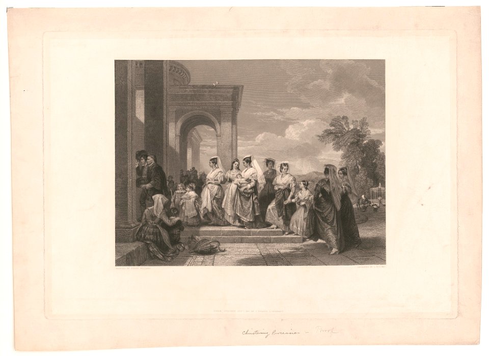 Christening procession) - painted by Penry Williams ; engraved by L. Stocks LCCN2012648909