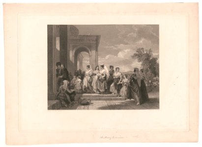 Christening procession) - painted by Penry Williams ; engraved by L. Stocks LCCN2012648909