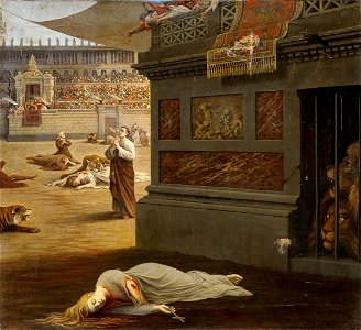Christenverfolgung Historiengemälde 19Jh