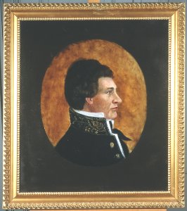 Christian Adolph Diriks malt av Ragna Hennig-Larsen etter silhuett - Eidsvoll 1814 - EM.03071