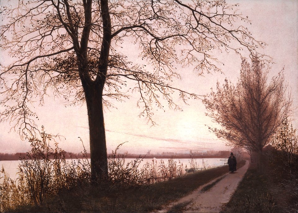 Christen Købke - Autumn Morning on Lake Sortedam