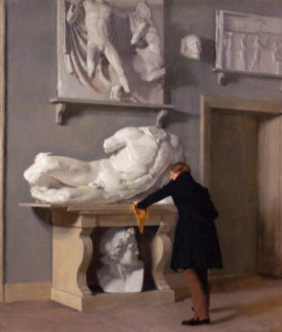Christen Købke - Parti af afstøbningssamlingerne på Charlottenborg - 1830