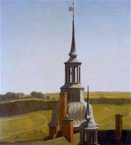 Christen Købke - One of the Small Towers on Frederiksborg Castle
