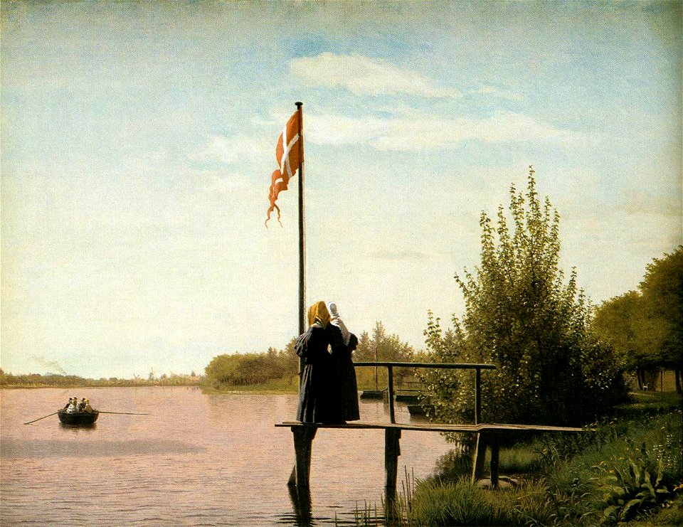 Christen Købke - View of One of the Lakes in Copenhagen - WGA12229
