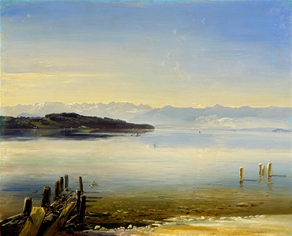 Christian Ernst Bernhard Morgenstern - Der Starnberger See - G 75 - Lenbachhaus