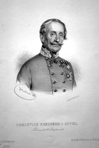 Christian Freiherr von Appel Litho