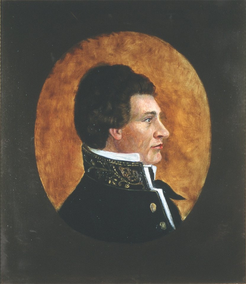 Christian Adolph Diriks malt av Ragna Hennig-Larsen etter silhuett - Eidsvoll 1814 - EM.03071 - crop