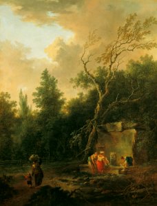 Christian Hilfgott Brand - Baumlandschaft mit Brunnen - 4246 - Kunsthistorisches Museum
