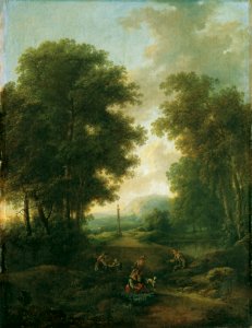Christian Hilfgott Brand - Waldlandschaft mit Bildstock - 4070 - Kunsthistorisches Museum