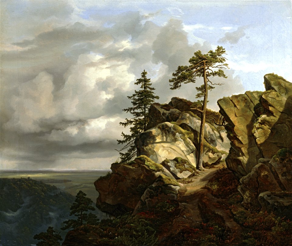 Christian Ernst Bernhard Morgenstern - Harzlandschaft (Die Lüneburger Heide bei Harburg) - G 15340 - Lenbachhaus