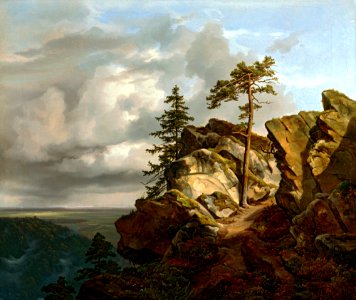 Christian Ernst Bernhard Morgenstern - Harzlandschaft (Die Lüneburger Heide bei Harburg) - G 15340 - Lenbachhaus