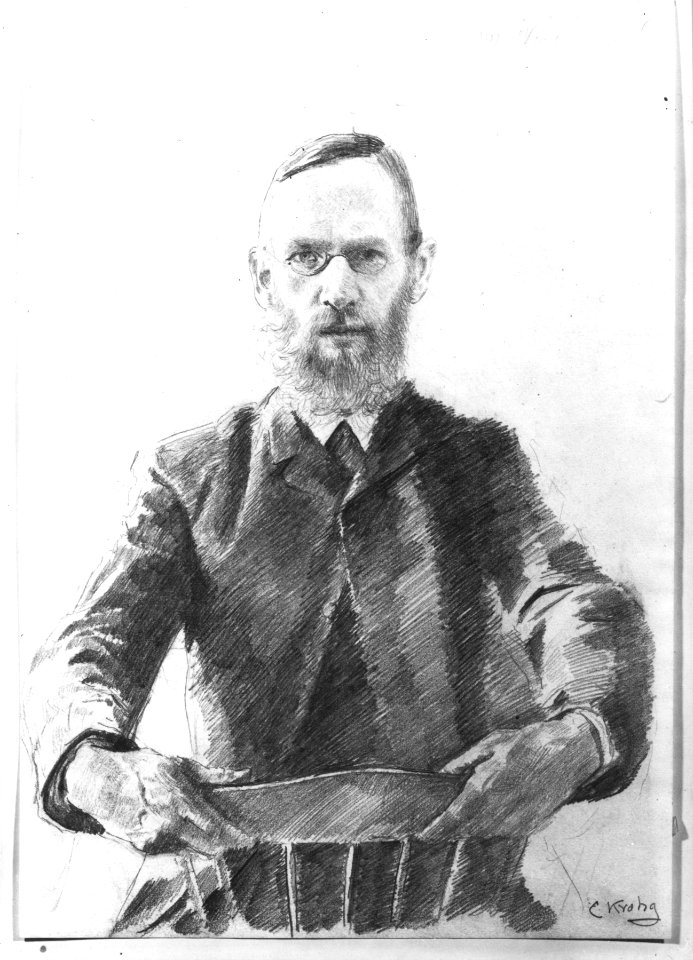 Christian Krohg - Erik Werenskiold - Norsk portrettarkiv - Riksantikvaren - W000551