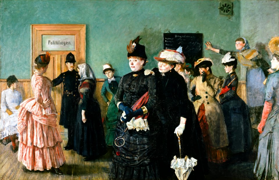 Christian Krohg - Albertine to see the Police Surgeon - Google Art Project