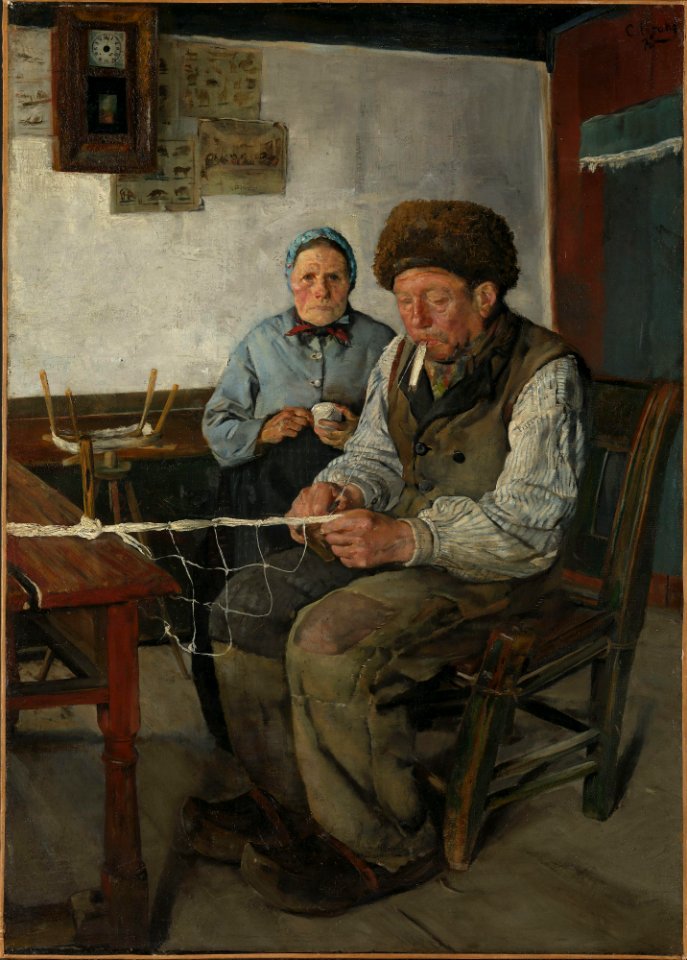 Christian Krohg - The Net Mender - NG.M.00722 - National Museum of Art, Architecture and Design