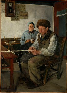 Christian Krohg - The Net Mender - NG.M.00722 - National Museum of Art, Architecture and Design