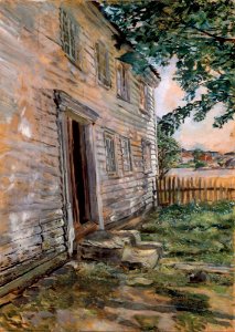 Christian Krohg - Old house at Brekkestø - Gammelt hus i Brekkestø - Nasjonalmuseet - NG.M.01055