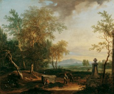 Christian Hilfgott Brand - Landschaft mit Postament - 4087 - Kunsthistorisches Museum