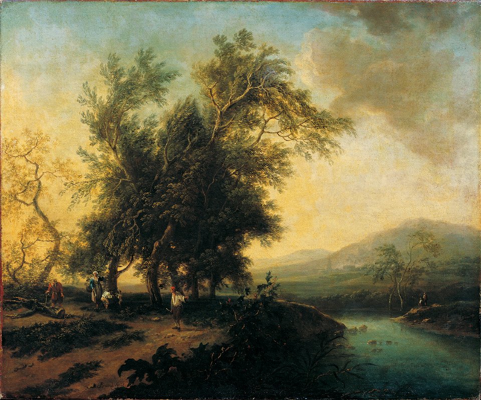 Christian Hilfgott Brand - Landschaft mit Staffage - 1835 - Österreichische Galerie Belvedere