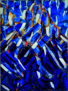 Christian Rohlfs - Abstraction (the Blue Mountain) - Google Art Project. Free illustration for personal and commercial use.