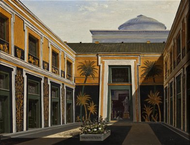 Christian Olavius Zeuthen - Thorvaldsens Museum, gården - 1847 - B431