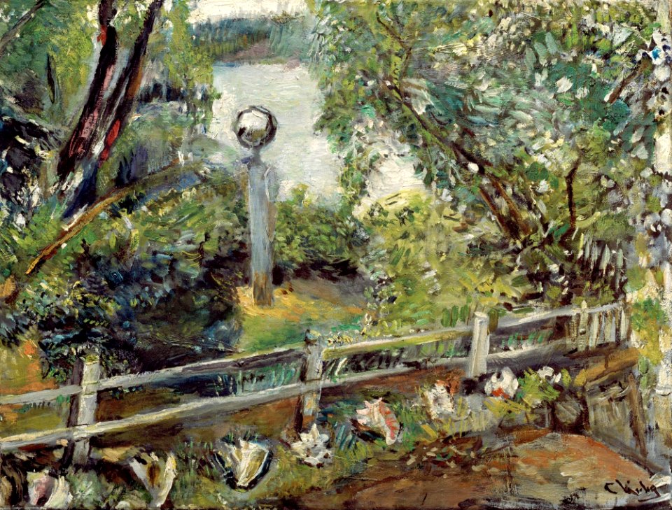 Christian Krohg - The Garden with the Glass Ball - Haven med glasskulen - Nasjonalmuseet - NG.M.01268