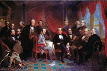Christian Schussele - Washington Irving and his Literary Friends at Sunnyside - Google Art ProjectFXD