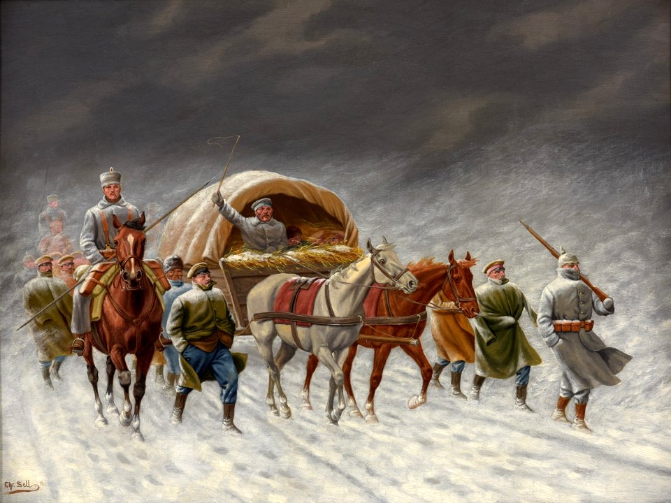 Christian Sell Gefangenentransport im Winter
