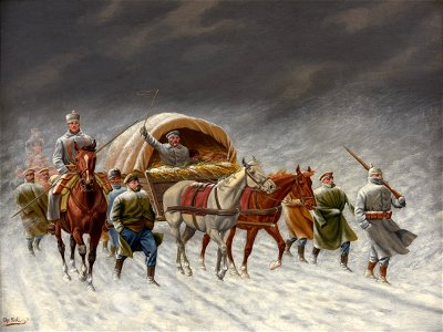 Christian Sell Gefangenentransport im Winter