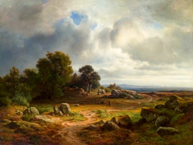 Christian Morgenstern - Weite Landschaft mit Schafherde