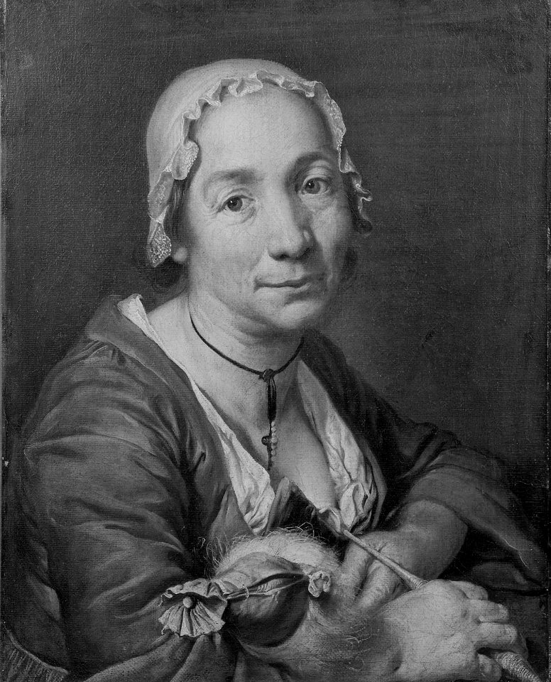 Christian Seybold - Woman Holding Flax and a Spindle - RES.27.55 - Museum of Fine Arts