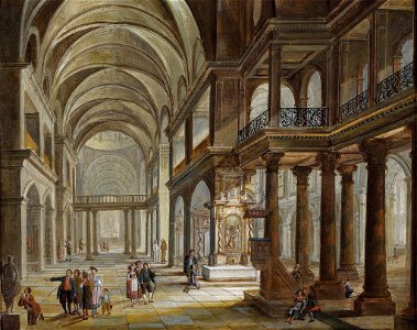 Christian Stöcklin Kircheninterieur 1780