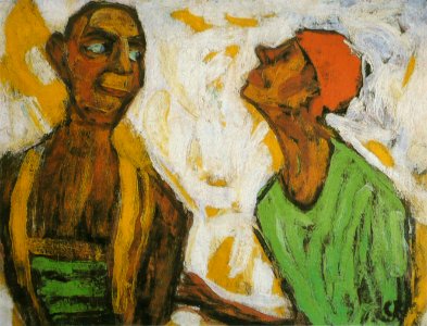 Christian Rohlfs - Conversation de clowns
