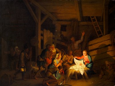 Christian Wilhelm Ernst Dietrich (Dietricy) - Anbetung der Hirten - GG 1184 - Kunsthistorisches Museum