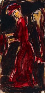Christian Rohlfs Frau in Rot c1916